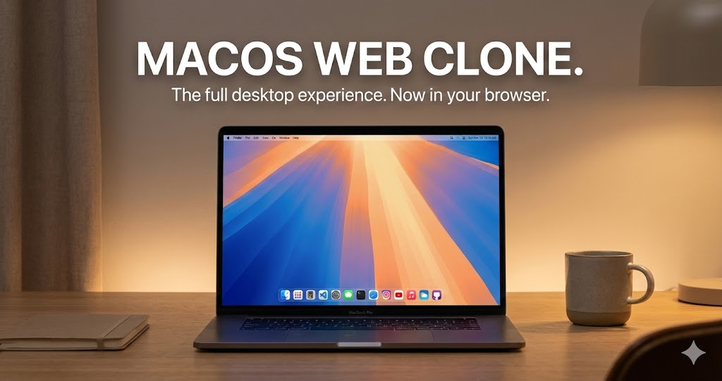 Mac OS Web Clone built with React by Full Stack Developer Kavy