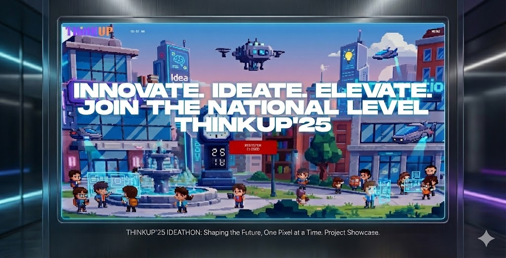Thinkup'25 Ideathon Website created by Frontend Developer Kavy Porwal